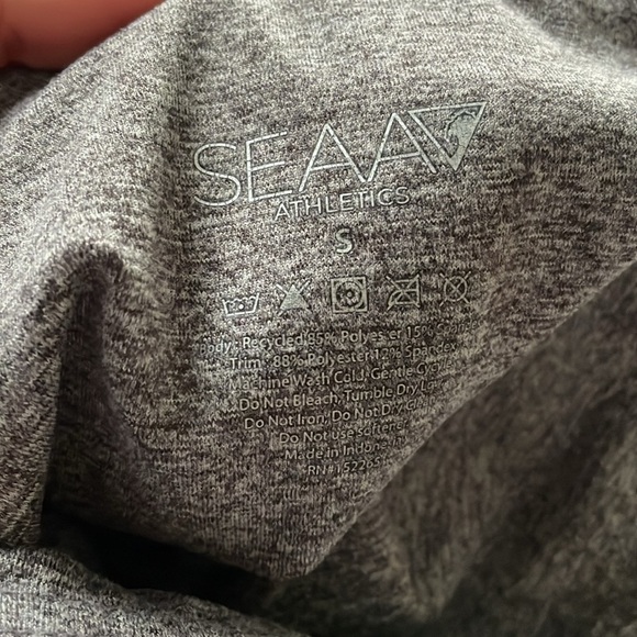 Seaa Athletics Women's Heather Gray Active Set |Shorts + Sports Bra - Picture 7 of 7